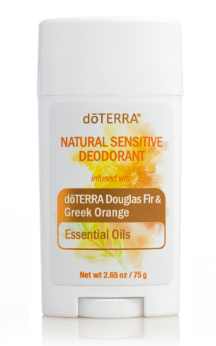 Dezodorants ar doTerra DouglasFir un GreekOrange ēteriskajām eļļām jutīgai ādai, 75g