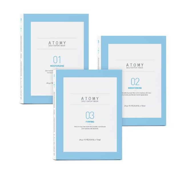 Mitrinoša jūraszāļu auduma sejas maska