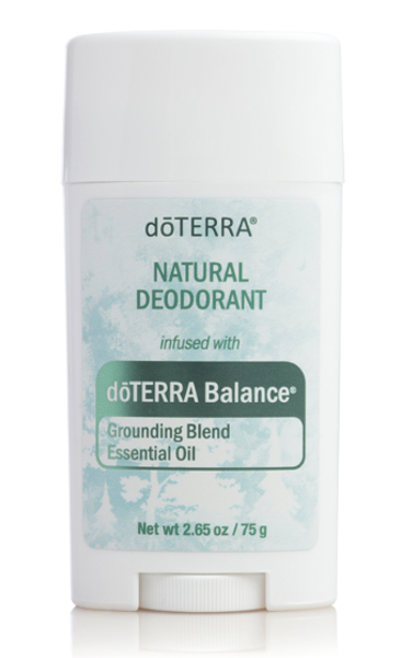 Natural Deodorant infused with dōTERRA Balance® Essential Oil, 75g